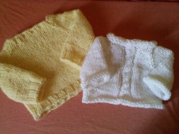 Knit Raglan Baby Sweaters